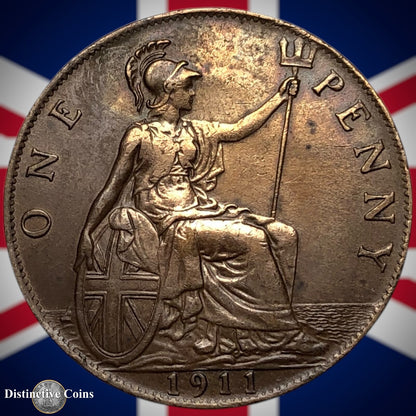 Great Britain 1911 Penny 1d GB6741