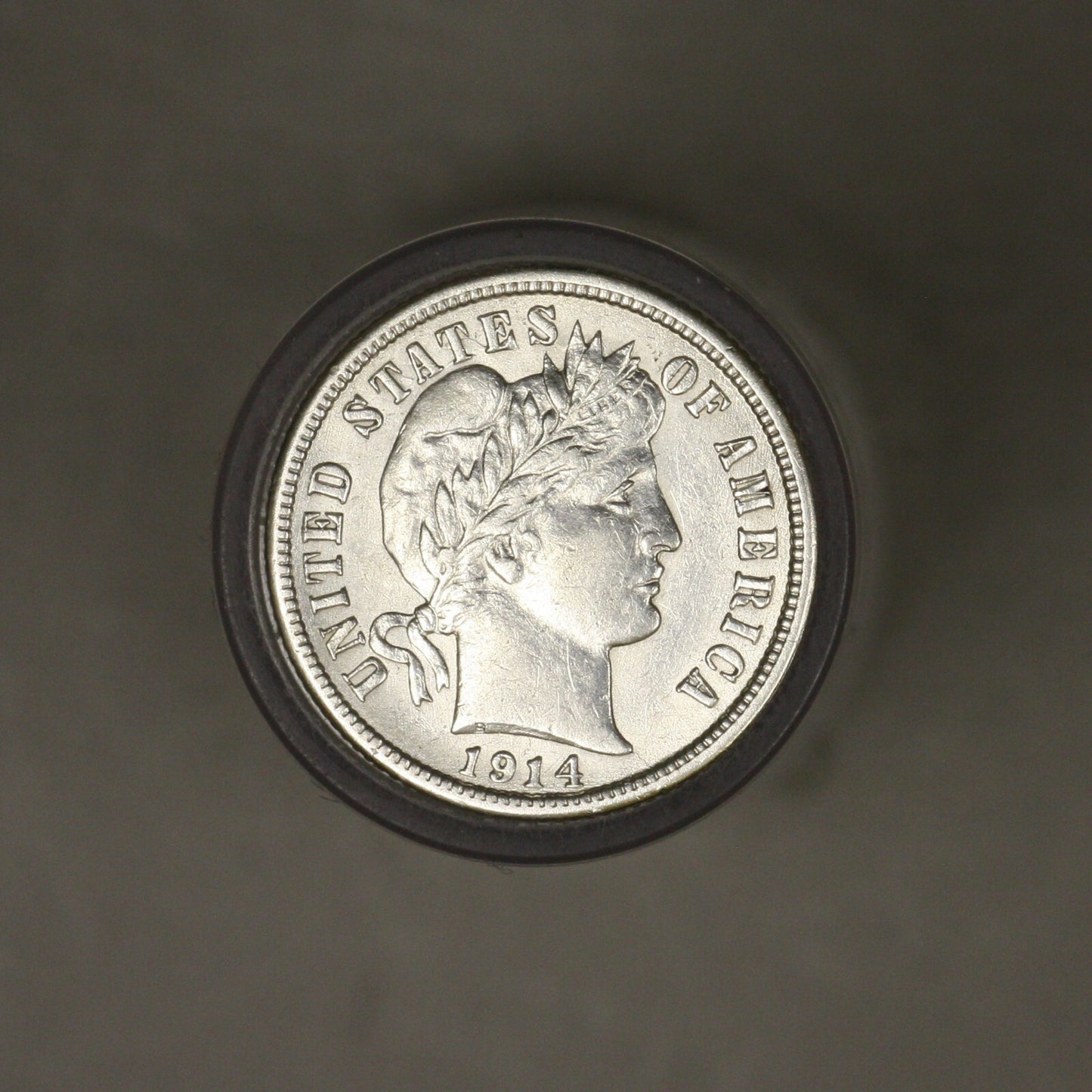 Barber Dime 1914 P Old Cleaning 