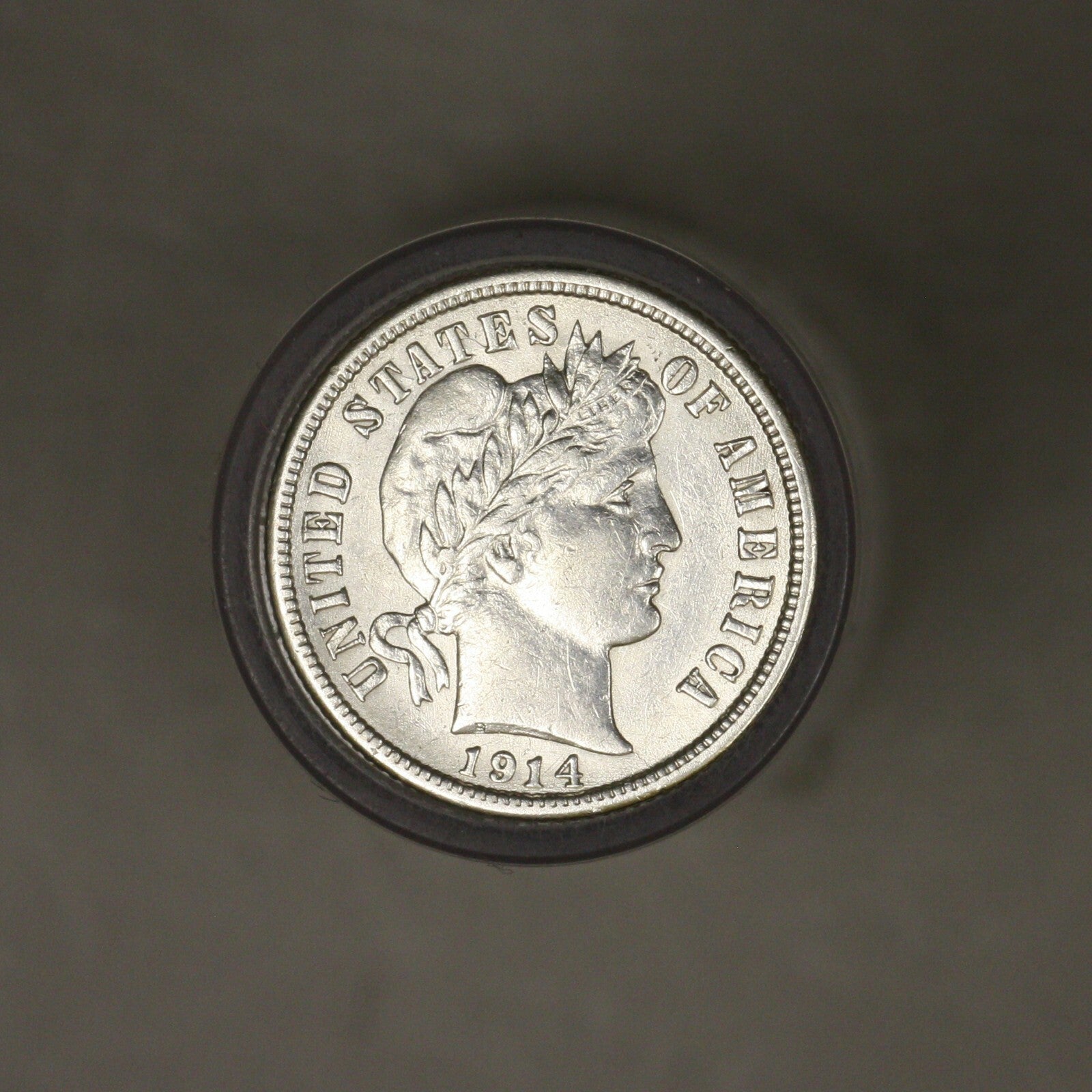 Barber Dime 1914 P Old Cleaning 