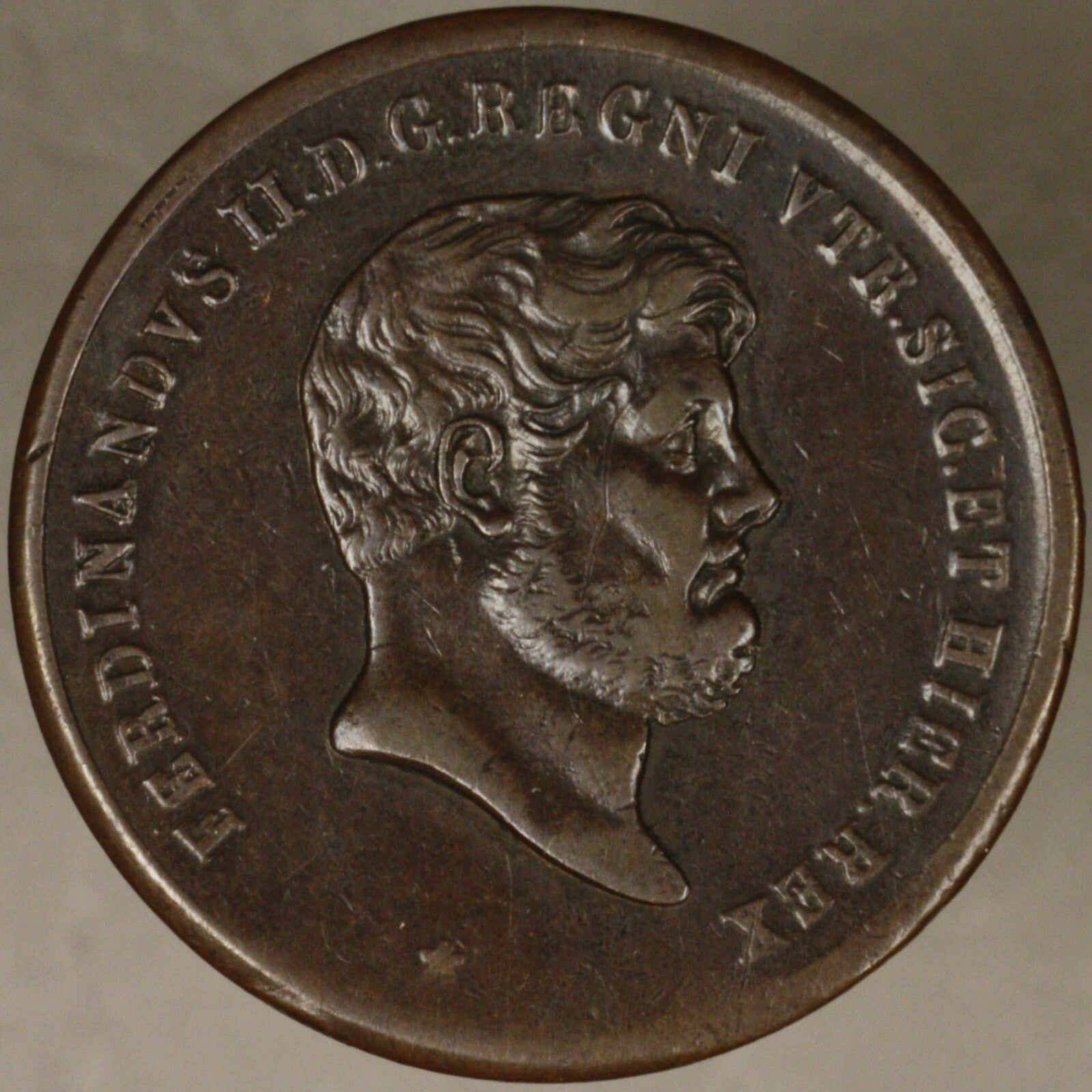 Italy - Naples 1857 10 Tornes XF copper 