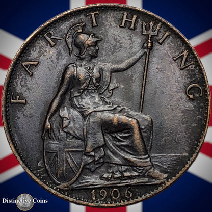 Great Britain 1906 Farthing 1/4d GB4590