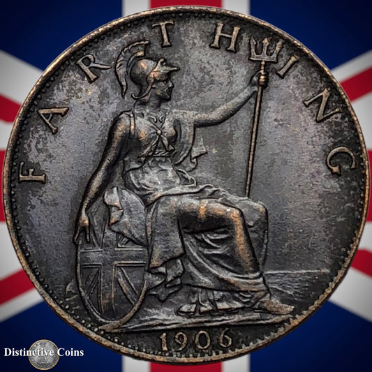 Great Britain 1906 Farthing 1/4d GB4590