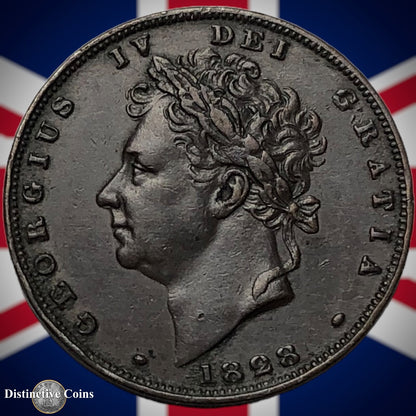 Great Britain 1828 Farthing 1/4d GB3337