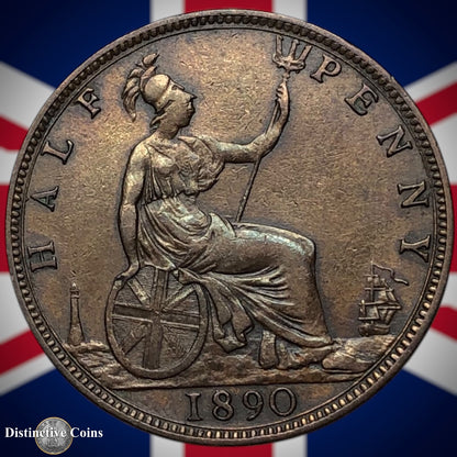 Great Britain 1890 Half Penny 1/2d GB5660