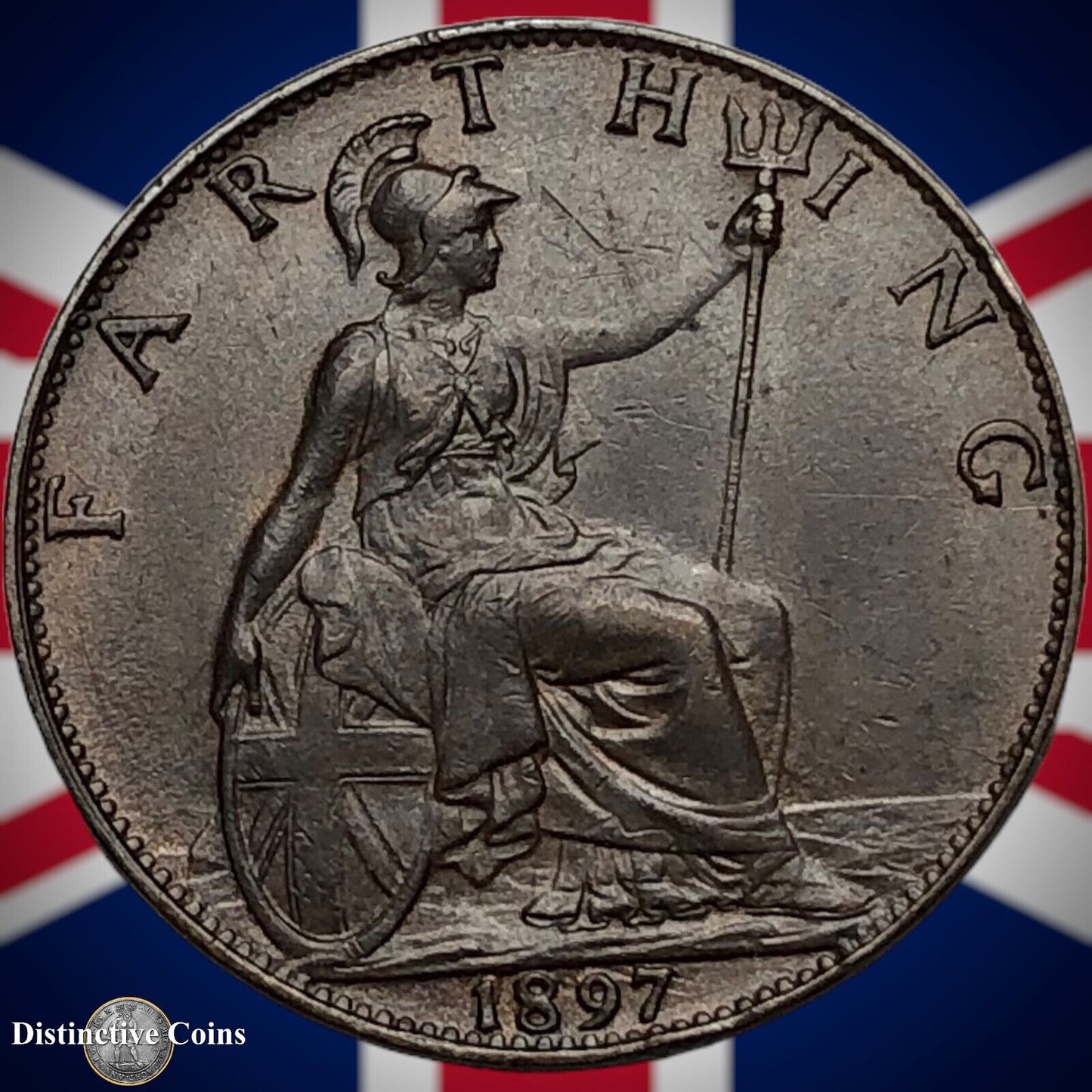 Great Britain 1897 Farthing 1/4d GB4453