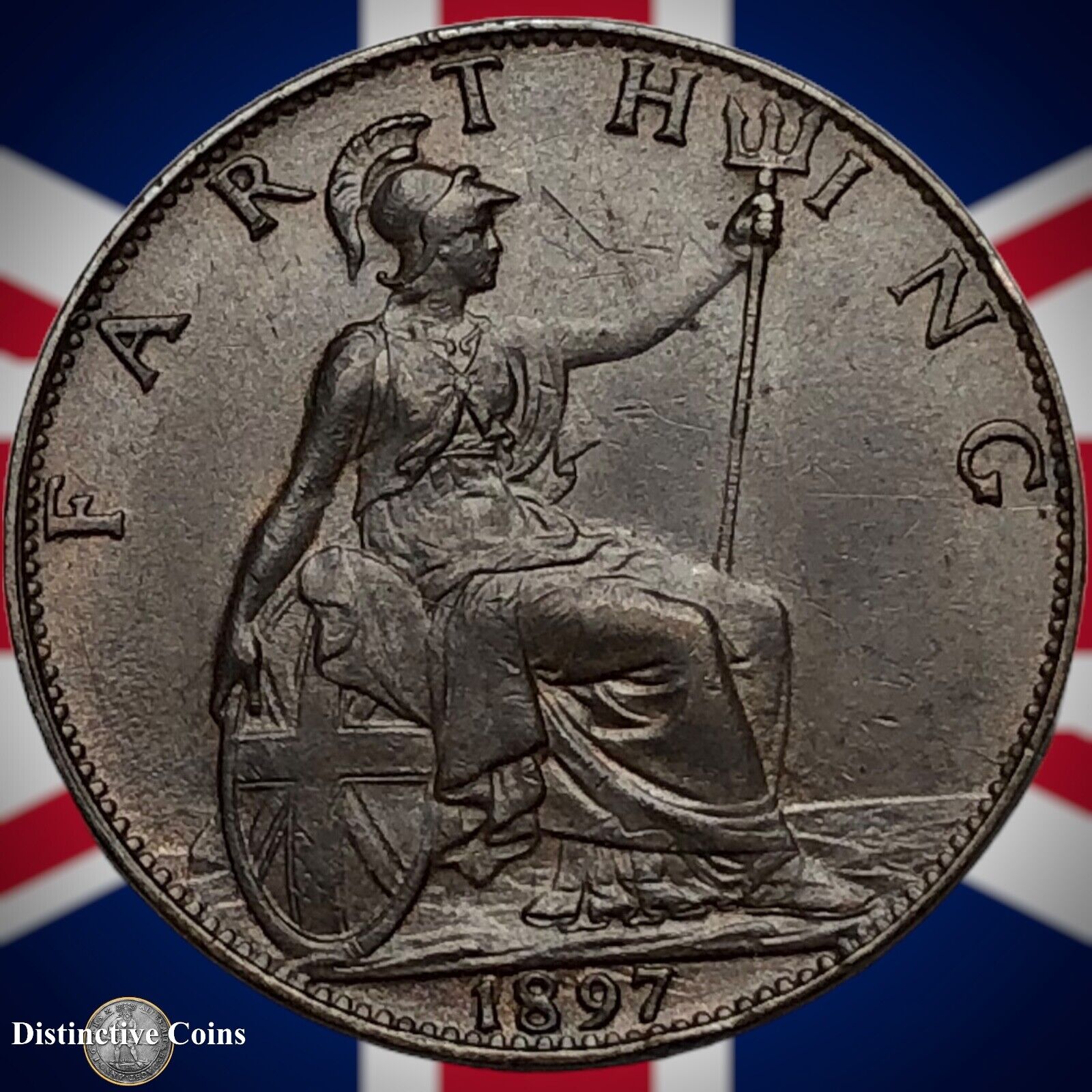 Great Britain 1897 Farthing 1/4d GB4453