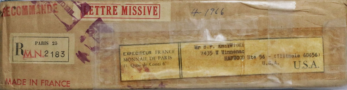 France 1966 Monnaie de Paris Fleurs De Coins Paris Mint 8 Coin Set D033