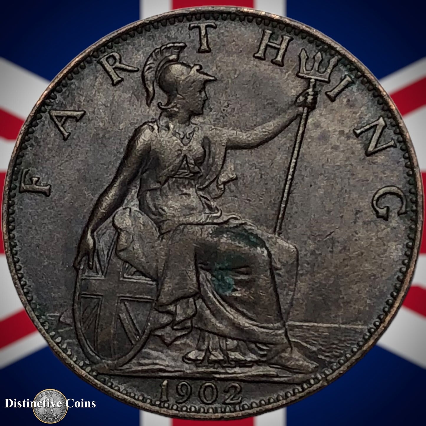 Great Britain 1902 Farthing 1/4d GB4506