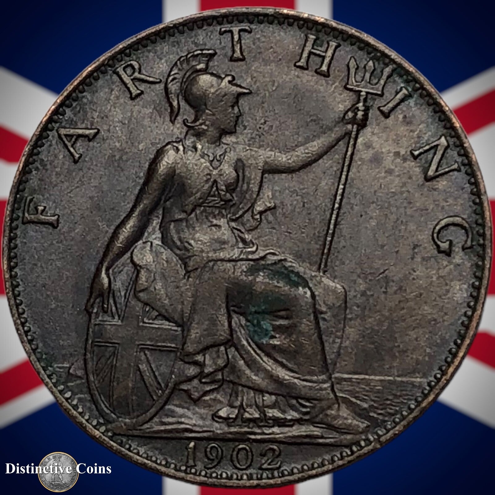 Great Britain 1902 Farthing 1/4d GB4506