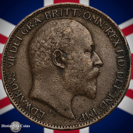 Great Britain 1907 Farthing 1/4d GB4601