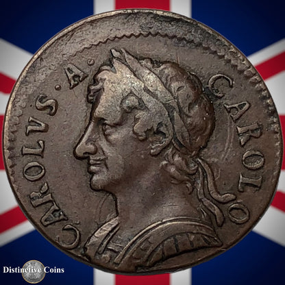 Great Britain 1675 10% Off Center Farthing 1/4d GB3150