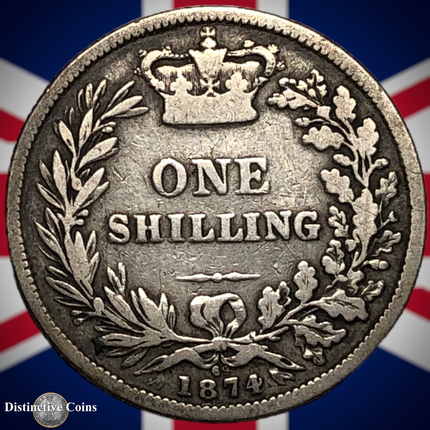 Great Britain 1874 British One Shilling GB0343