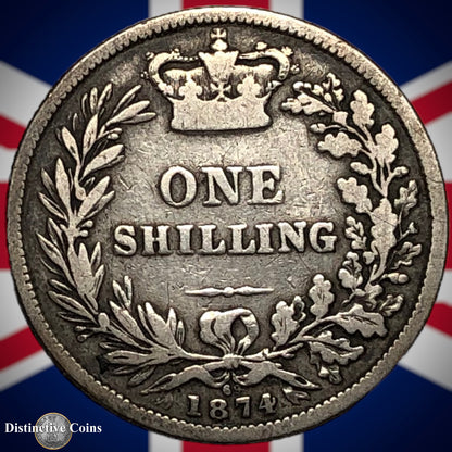 Great Britain 1874 British One Shilling GB0343