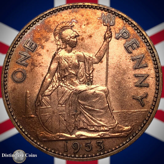 Great Britain 1953 Penny 1d GB7358