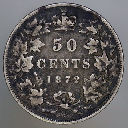 Canada 1872 50 Cents KM# 6 D053