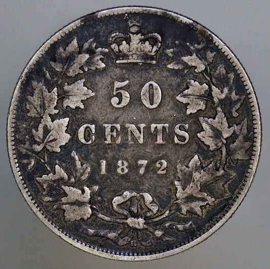Canada 1872 50 Cents KM# 6 D053