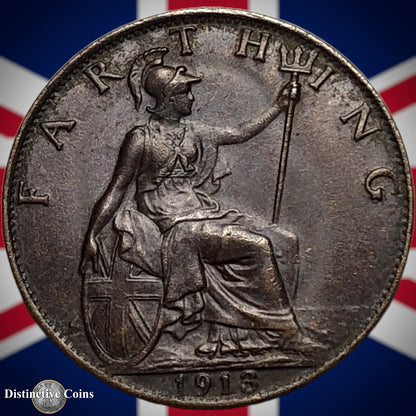 Great Britain 1913 Farthing 1/4d GB4667