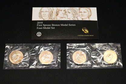 Lot of 3 First Spouse Bronze Medal Series (x2 2010, x1 2011)  B450