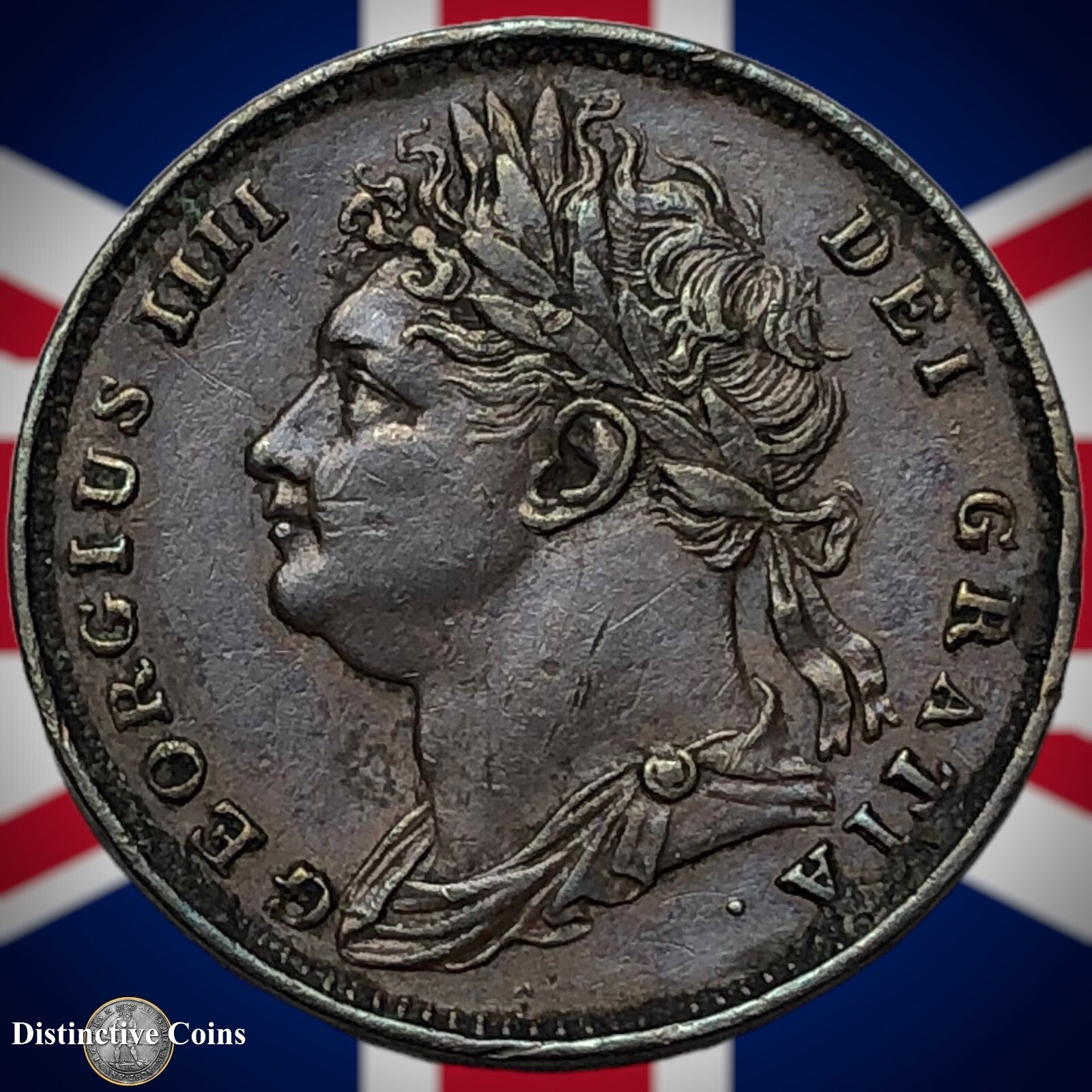 Great Britain 1821 Farthing 1/4d GB3235