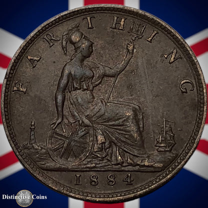 Great Britain 1884 Farthing 1/4d GB4071