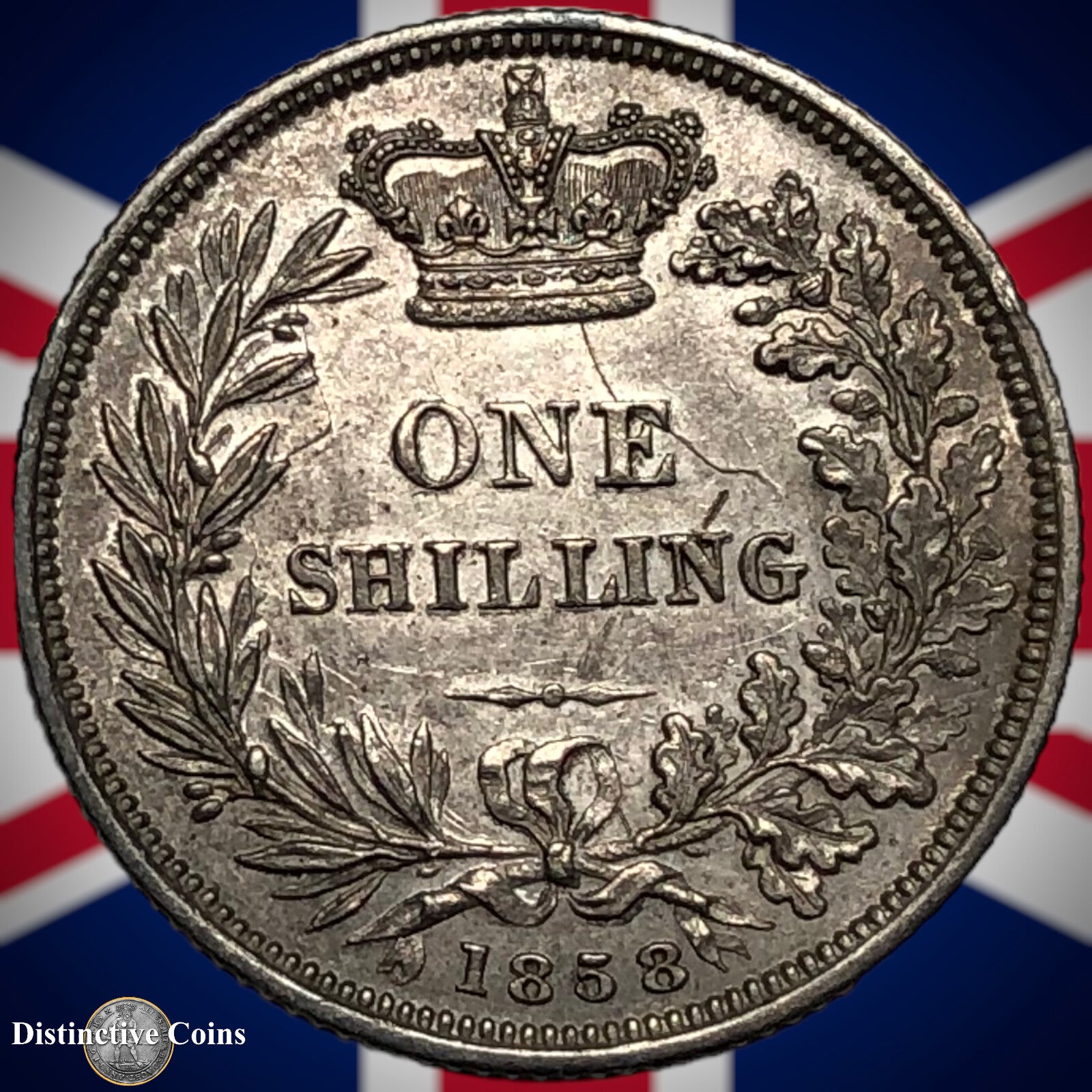 Great Britain 1858 British One Shilling GB0238