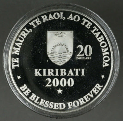 Kiribati 2000 $5 $10 $20 Millennium Set in Box PS 4   B195
