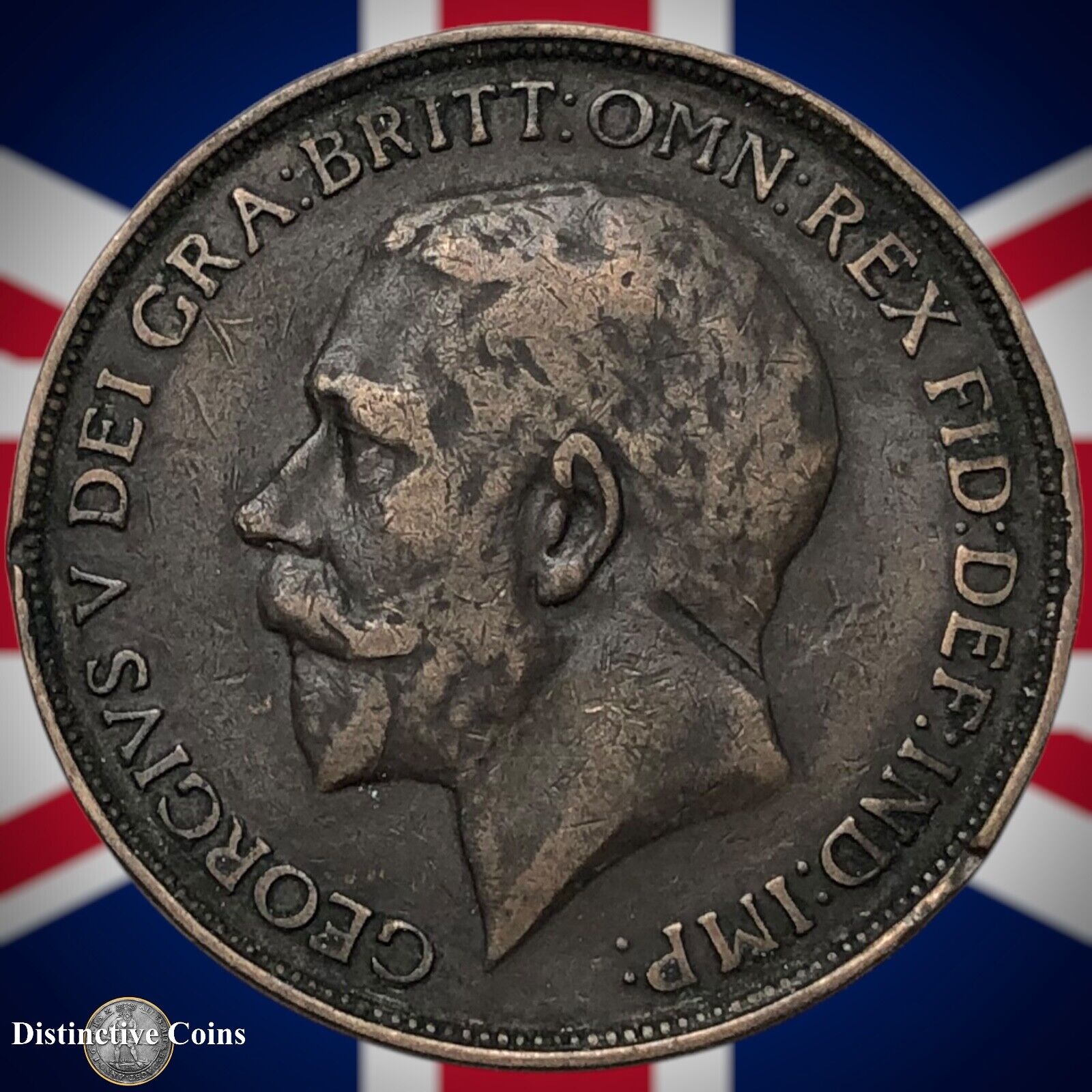 Great Britain 1912 H Penny 1d GB6781