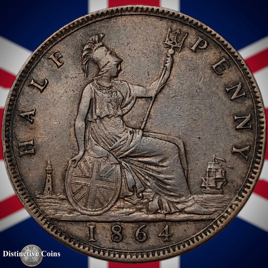 Great Britain 1864 Half Penny 1/2d GB5471