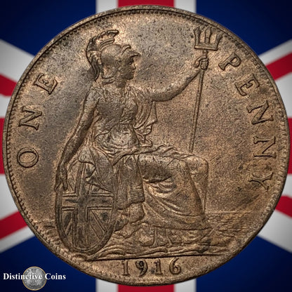 Great Britain 1916 Penny 1d GB6837