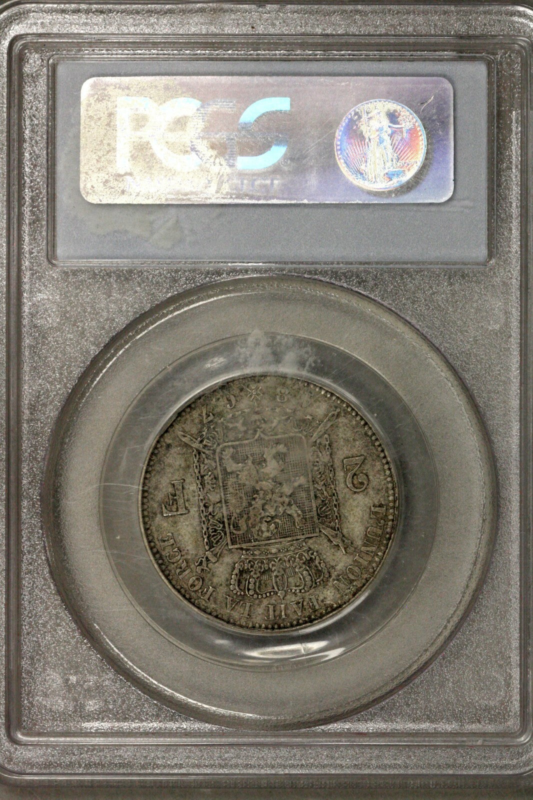Belgium 1867 2 Franc  Belges  PCGS VF 35