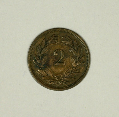 Switzerland 2 Rappen  XF   A930
