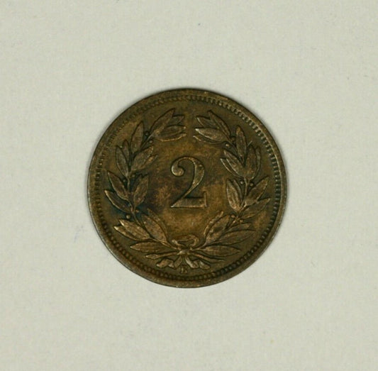 Switzerland 2 Rappen  XF   A930