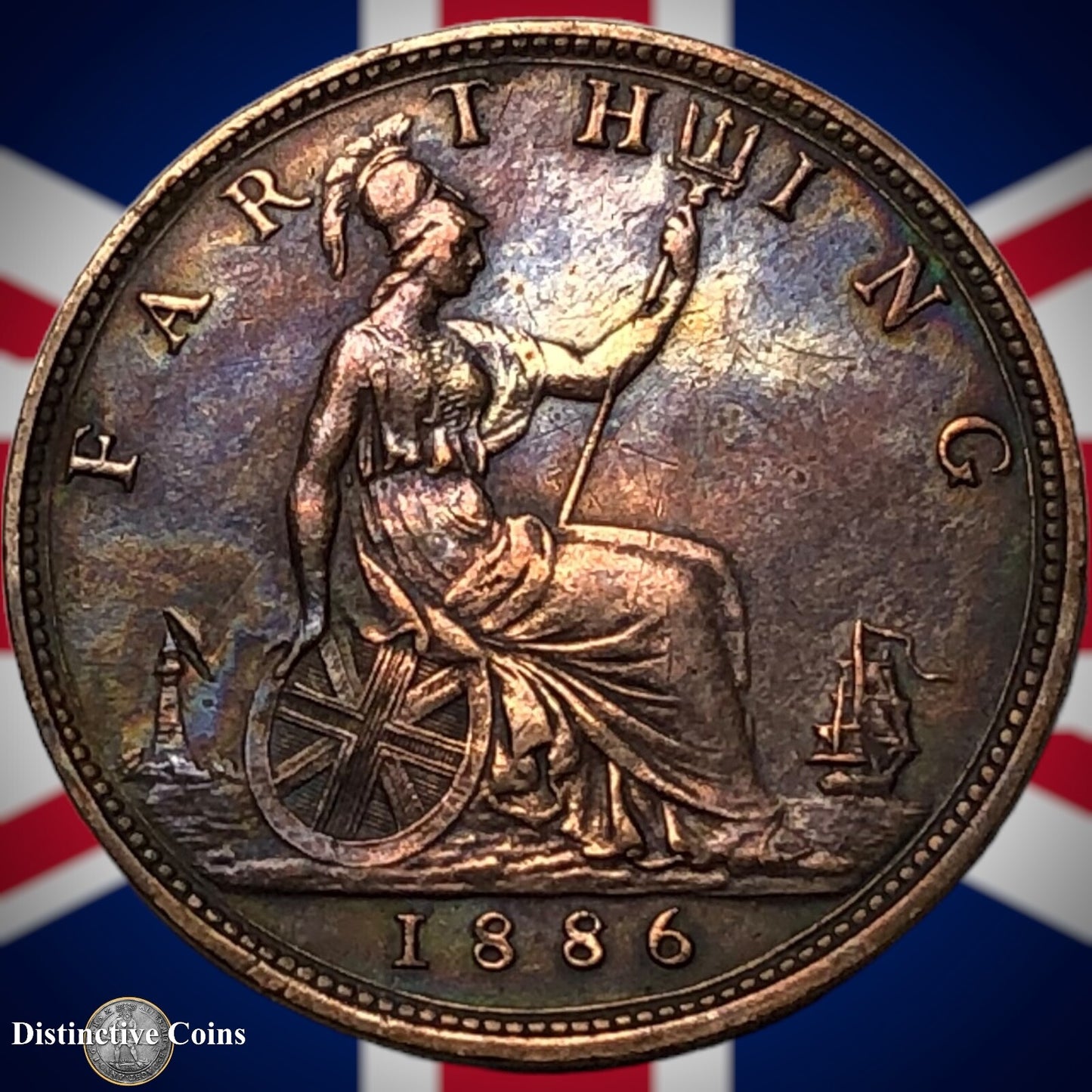 Great Britain 1886 Farthing 1/4d GB4192