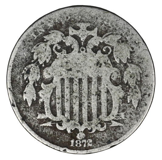 US 1872 Shield Nickel  A3413