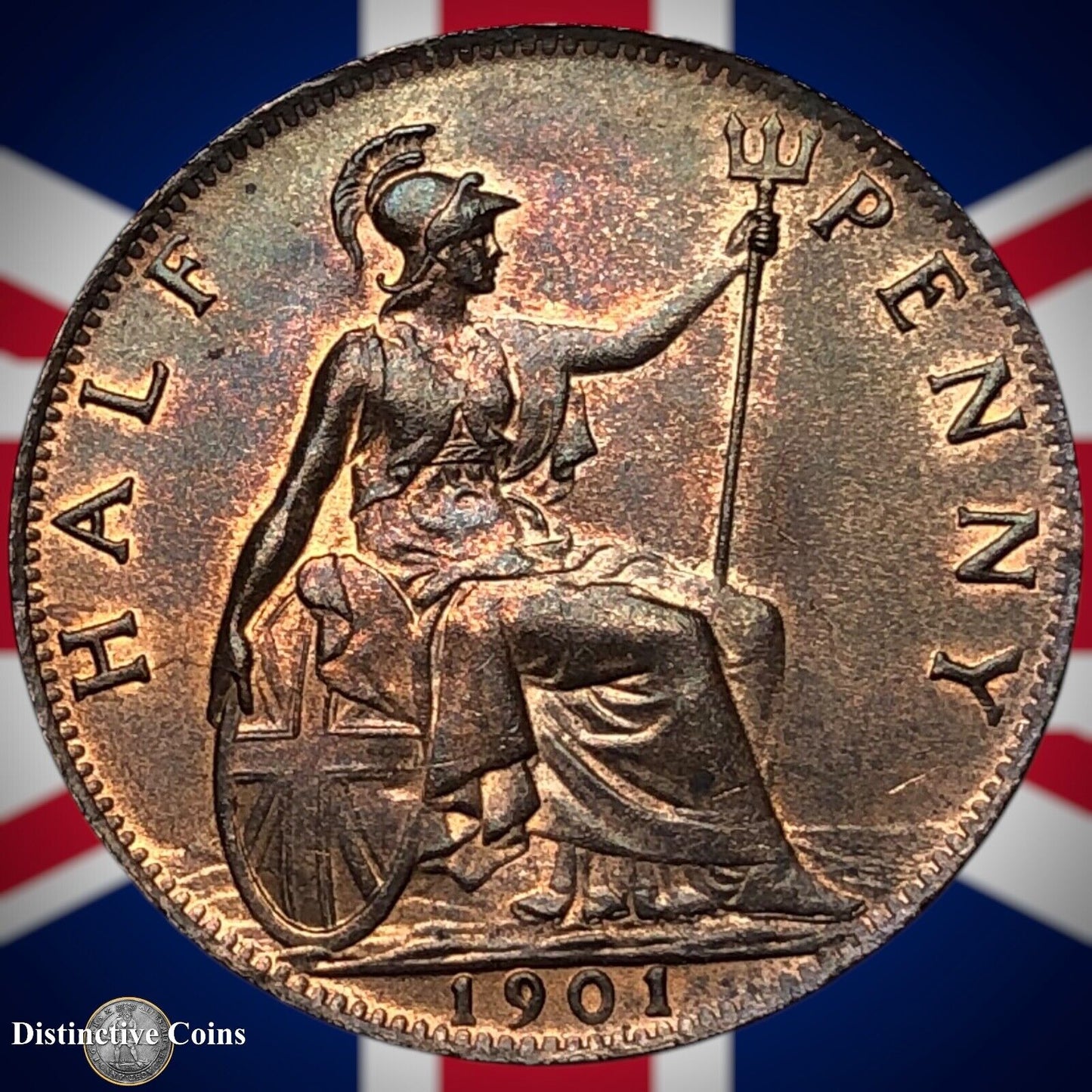 Great Britain 1901 Half Penny 1/2d GB5768