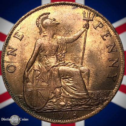 Great Britain 1918 Penny 1d GB6877