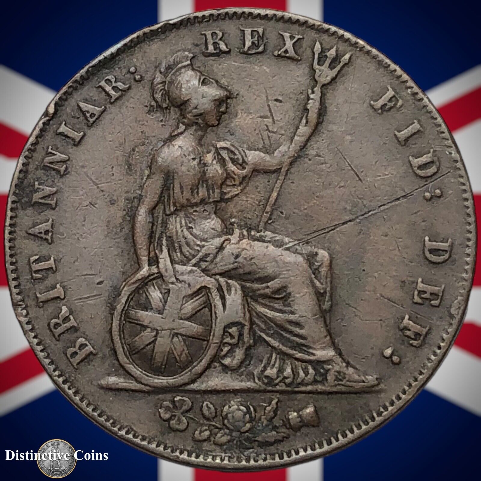 Great Britain 1826 Half Penny 1/2d GB5197