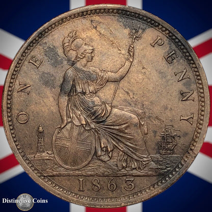 Great Britain 1863 Penny 1d GB6264