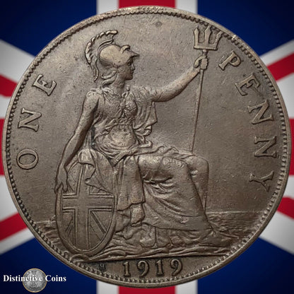 Great Britain 1919 H Penny 1d GB6927