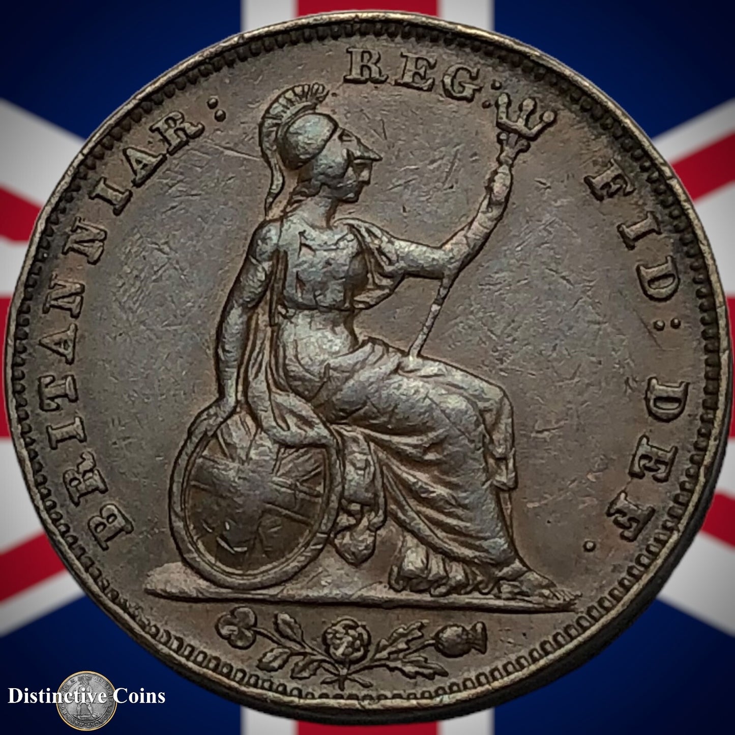 Great Britain 1838 Farthing 1/4d GB3395