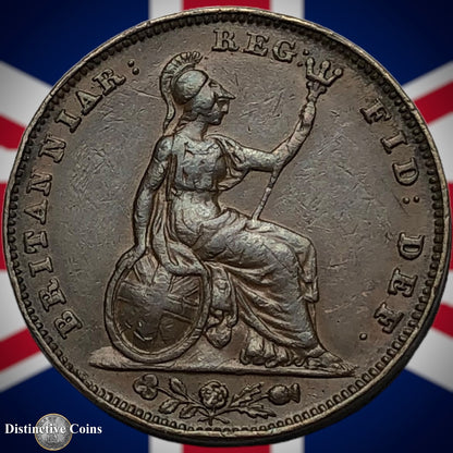 Great Britain 1838 Farthing 1/4d GB3395