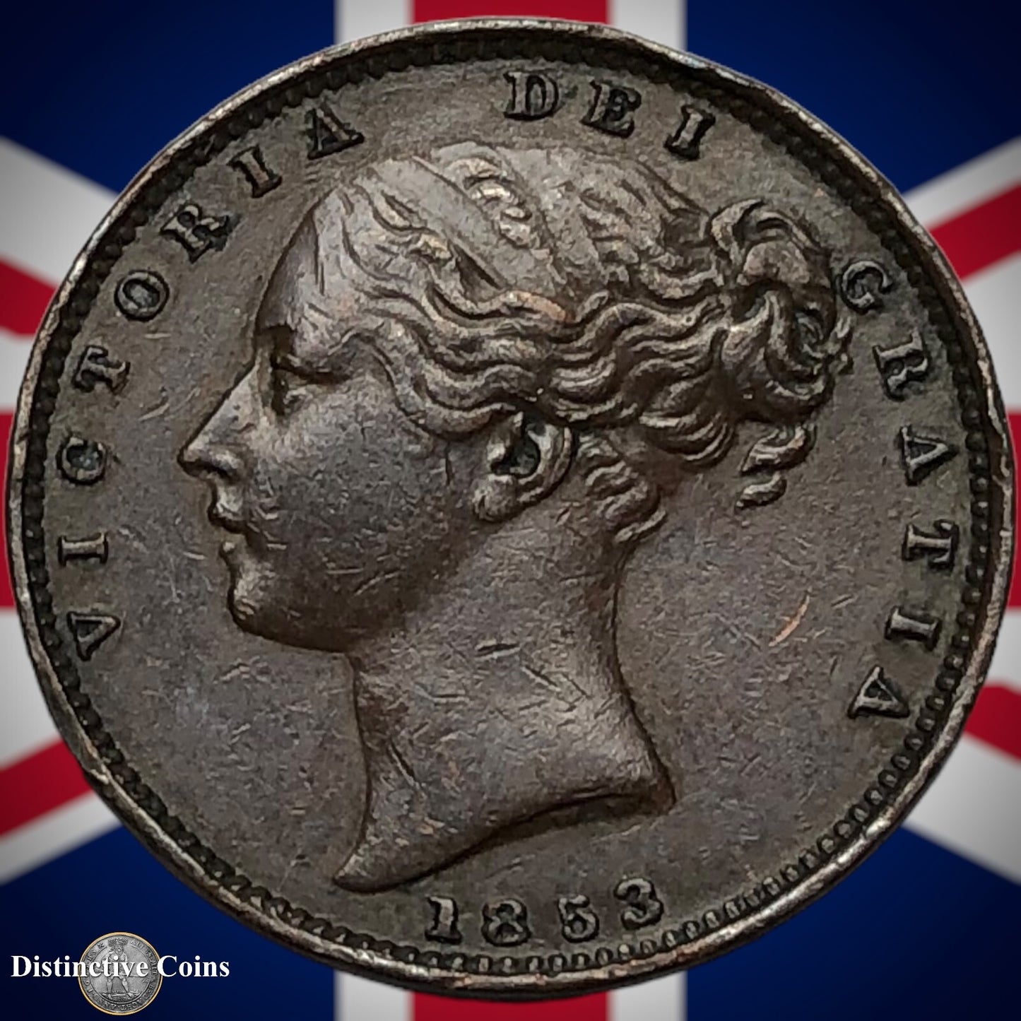 Great Britain 1853 Farthing 1/4d GB3460