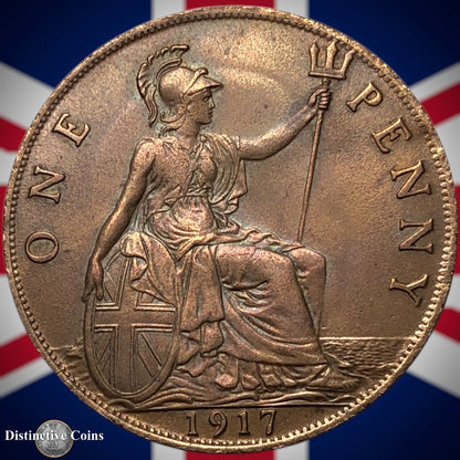 Great Britain 1917 Penny 1d GB6841