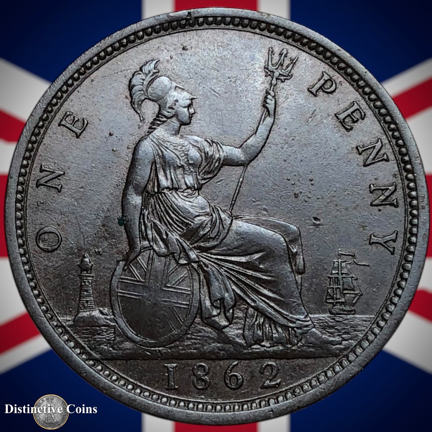 Great Britain 1862 Penny 1d GB6229