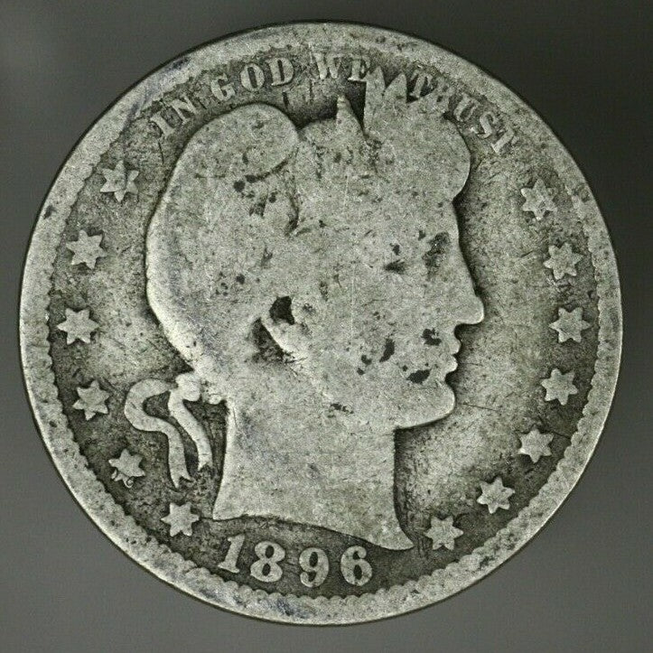 US 1896 O Barber Quarter A2885