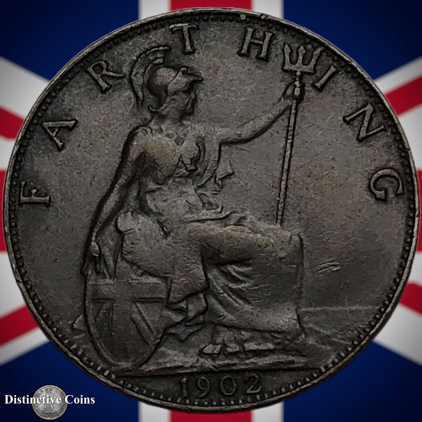 Great Britain 1902 Farthing 1/4d GB4504