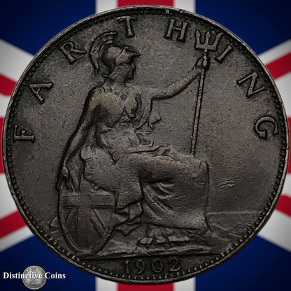 Great Britain 1902 Farthing 1/4d GB4504