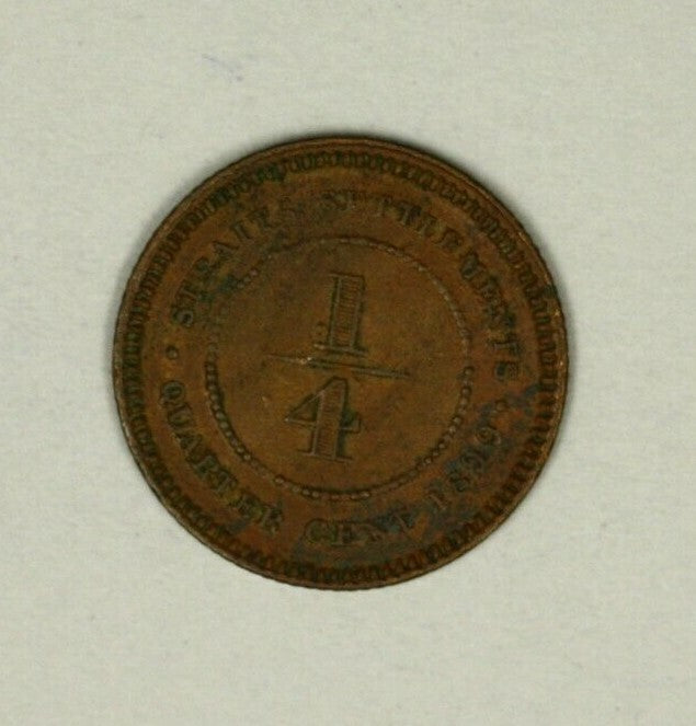 Straits Settlements 1/4 Cent  1899    A879