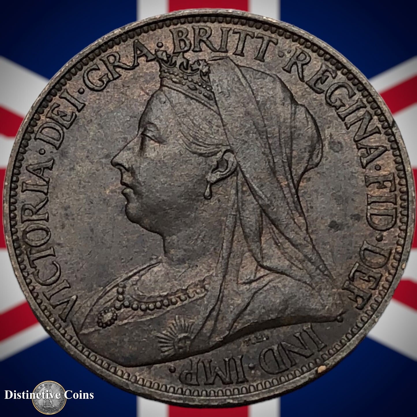 Great Britain 1895 Farthing 1/4d GB4421