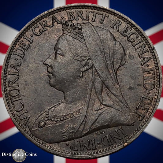 Great Britain 1895 Farthing 1/4d GB4421